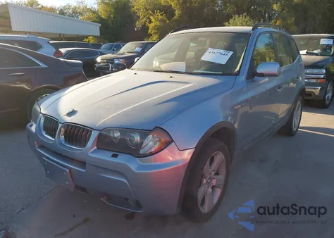 2006 BMW X3 3.0I из США, поврежденный, VIN WBXPA93476WG86242
